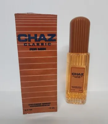 $7.50 • Buy Chaz Classic By Chaz Men 2.5 Oz Cologne Spray ( Box Has Light Water Damage )