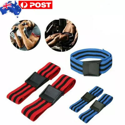 2Pcs Blood Flow Restriction Occlusion Training Bands BFR Fitness Arm Strap • $17.96