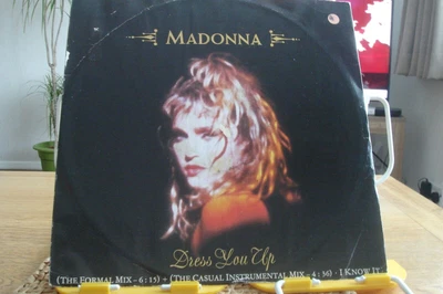 £1 • Buy S1-madonna–dress You Up-uk 12  Single -1985-nm-