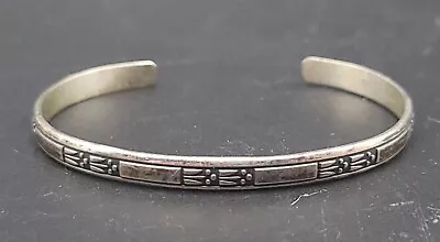 Ed Levin Cuff Bracelet - Sterling Silver - 6.5  - 9.5g - Retired - Used • $99.99