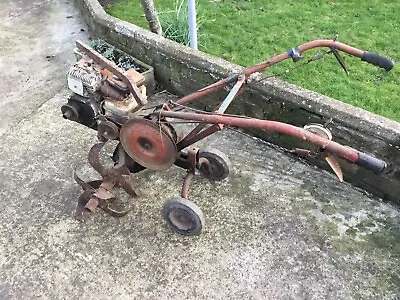 Old Petrol Merry Tiller  Garden Rotovator Non Runner Rotavator Spares Or Repairs • £55