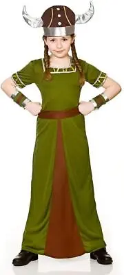 Wicked Costumes Viking Princess Girl's Fancy Dress Costume • £11.49