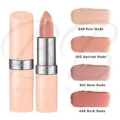 RIMMEL Lasting Finish Lipstick Smooth+Creamy Nude Collection By Kate Moss *NEW* • £5.95
