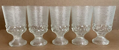$23.95 • Buy Monterey Clear By BROCKWAY GLASS CO. 5 1/2” Tall 5 Glass Tumblers