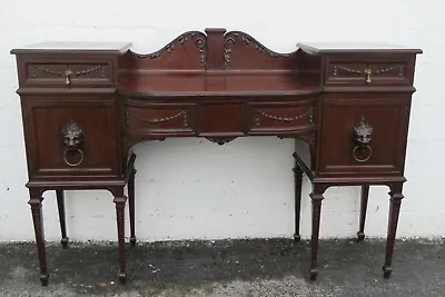 Early Victorian Carved Lion Long Sideboard Buffet Credenza Bathroom Vanity 2505 • $1550