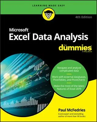 $11.27 • Buy Excel Data Analysis For Dummies [For Dummies [Computer/Tech]]    Good  Book  0 P