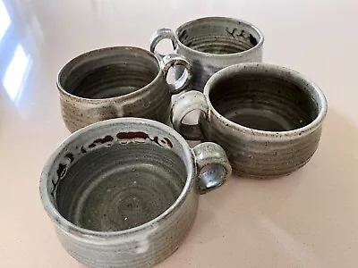 Gus McLaren Signed Australian Studio Pottery Bowls X 4 With Handle (NM) • $150