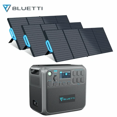 $2746 • Buy BLUETTI 2000Wh Power Station MPPT Solar Generator W/ 3 PV200 Solar Panels System