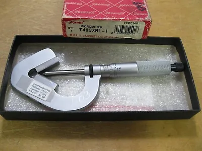 $149 • Buy Starrett T483XRL-1 V-Anvil Micrometer .093 - 1  GREAT  Working Condition  USA