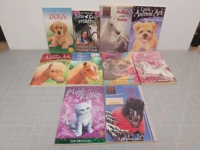 10x Childrens Teen Animal Short Stories Book Bundle Joblot Dogs Horses Kittens • £9.99