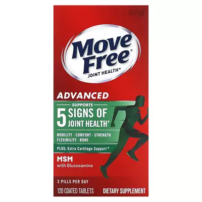Schiff Move Free Advanced Plus MSM With Glucosamine ~ 120 Coated Tablets • $39.99