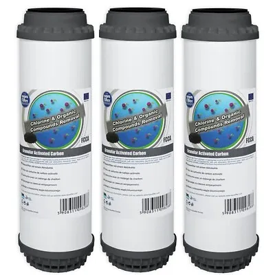 £19.90 • Buy 3 X FCCA Aquafilter Granular Activated Carbon GAC Water Filter RO Reverse Osmosi