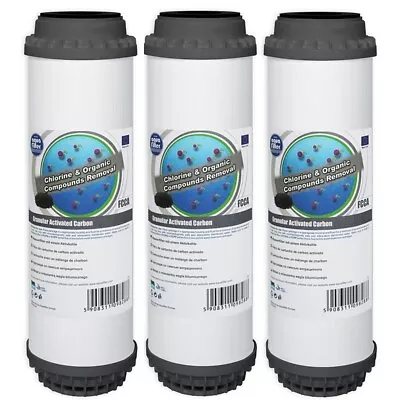 £19.90 • Buy 3 X FCCA Aquafilter Granular Activated Carbon GAC Water Filter RO Reverse Osmosi