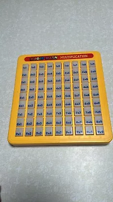 Vintage Magic Math Multiplication Table Press & See (non-electric!) CLEAN • $18.38