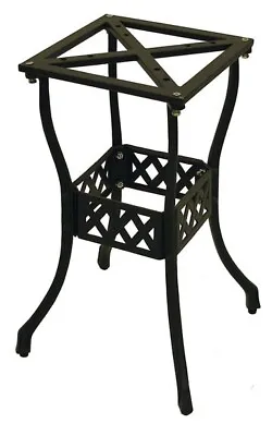 Black Table Base Heavy Cast Aluminum 27.5  Tall For Tables Up 48  • $59.99