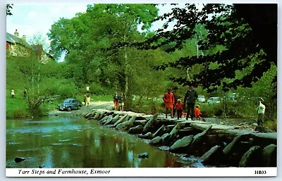 Postcard Tarr Steps And Farmhouse Exmoor Somerset England • £2.25
