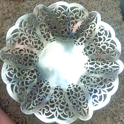 Vtg Lovelace International Silver Co No 3016 Silver Plated Candy Dish Bowl 8” • $24.95