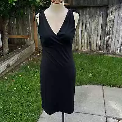 Vintage Byer Too! Black Sleeveless Fit & Flare Midi Dress Women’s Size Medium • $19