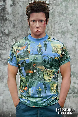 Screen Accurate FIGHT CLUB MOTOCROSS T Shirt Tyler Durden Brad Pitt • $74.99