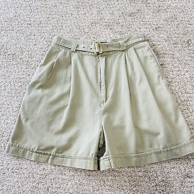 Vintage Gap Khaki High Waisted Belted Shorts Size In Description • $12.65