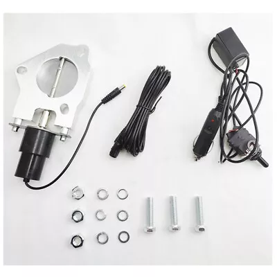 3''Electric Exhaust Cutout Valve Cut Out Kit Manual Switch Car Muffler Accessory • $53.91