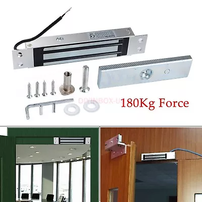 180kg/350lbs Concealed Magnetic Single Door Lock DC 12V Security Access Control  • $22.98