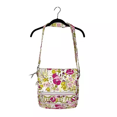 Vera Bradley Make Me Blush Flap Large Hipster Handbag Messenger Crossbody Bag • $23.88