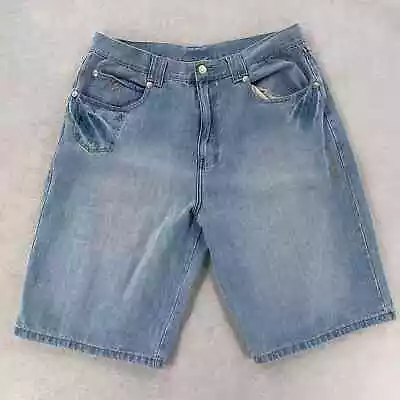 Makaveli Branded Jean Shorts 2PAC Mens Denim Tupac Shakur Hip Hop Size 40 • $29.16