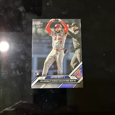 2024 Topps Now #26 Victor Scott II Collects 1st MLB Hit • $1