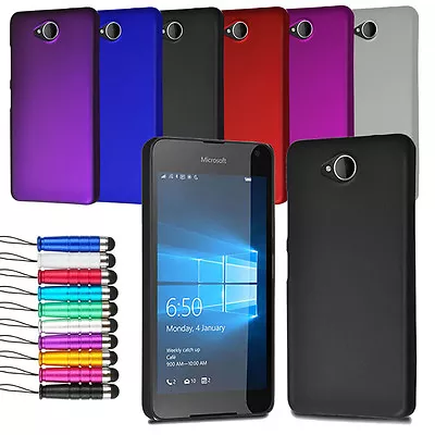 For Microsoft Lumia 650 Stylish Hard Shell Case Back Cover + Stylus • £3.89