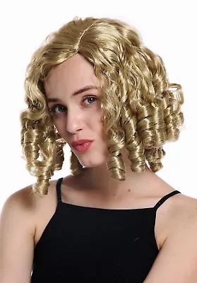 Wig Ladies Carnival Baroque Gothic Lolita Cosplay Corkscrew-Curl Blonde • £8.60