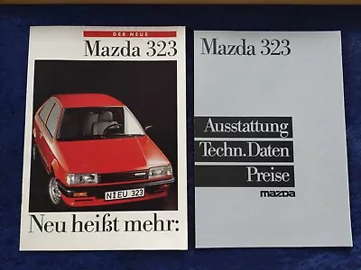 Mazda 323 LX GLX GT Brochure 08.1985 + Technical Data • $16.19