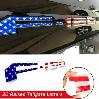 For Ford F150 F-150 2021-2022 US Flag 3D F150 Tailgate Letters Decals Stickers • $26.05