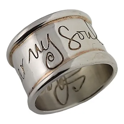 Sterling SHAWN KILLINGER Milor Ring / Band ~ Hear My Soul Speak ~ Size 10.5 • $59