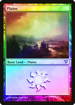 Plains (230) FOIL Avacyn Restored HEAVILY PLD Basic Land MAGIC MTG CARD ABUGames • $2.89