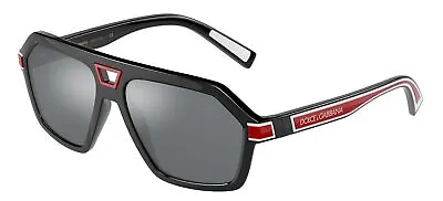 $273.90 • Buy Dolce & Gabbana DG 6176 Black/Grey Silver 58/15/145 Men Sunglasses