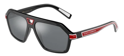 $273.90 • Buy Dolce & Gabbana DG 6176 Black/Grey Silver 58/15/145 Men Sunglasses
