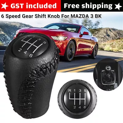 NEW 6 Speed Gear Shift Knob For MAZDA 3 BK BL 2006 2007 2008 2009 2010 2011 2012 • $21.29