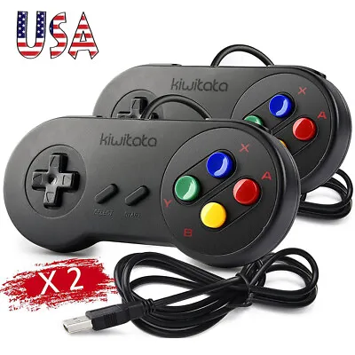 1/2/4 Pack SNES USB Controller GamePad For Windows PC MAC Linux Raspberry Pi NEW • $11.39