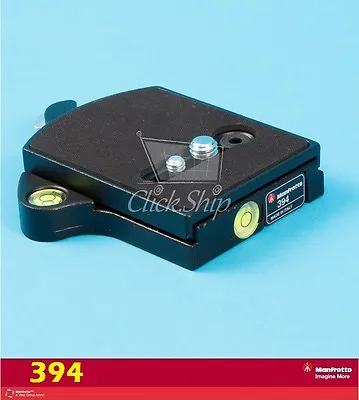 Manfrotto 394 Low Profile Quick Release Adapter With 410PL Plate • $69.95