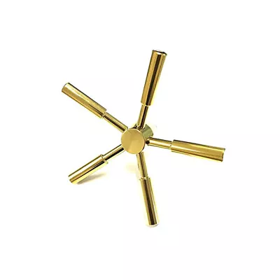 Round Shaft 5 Spoke 105mm Length Gold Finish Safe Handle For Vault Doors • $64