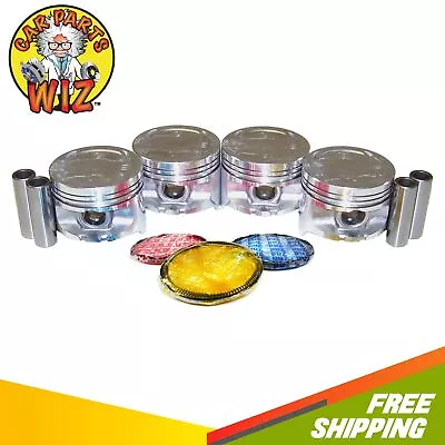 Pistons And Rings Fits 88-91 Honda Civic CRX 1.6L SOHC 16v D16A1 D16A6 • $88.39