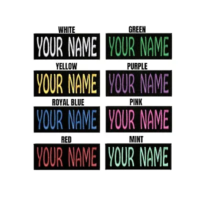 Custom Embroidered Name Tag Iron-on Patch DIY Motorcycle Biker Veteran Tactical • $4.98