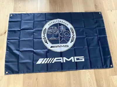 Large Mercedes AMG Logo Car Racing Flag Banner Sign High Quality!! *90x150cm* • $17.69