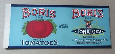Wholesale Lot Of 25 Old Vintage 1930's BORIS - Tomato CAN LABELS - Mount Airy MD • $9.99