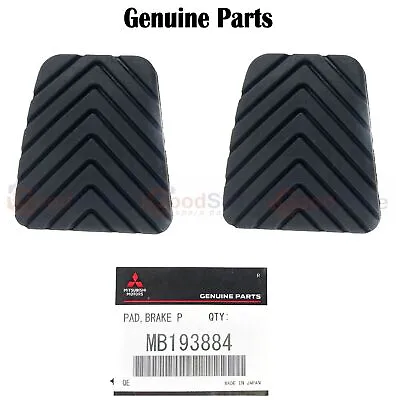 GENUINE Mitsubishi Pajero Mini Pajero Pinin Brake Clutch Pedal Pad Rubber X2 • $19.93