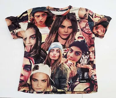 Cara Delevingne Eleven Paris All Over Print Small Shirt Life Is A Joke • £24.10