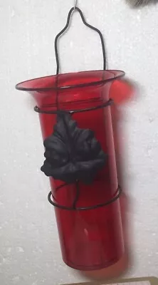 Vintage Price’s Decorative Porch Light Red Boxed With Candle & High Ball Glass • £12.99