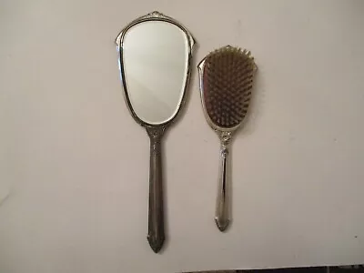 Vintage Vanity Mirror & Brush Set • $11.99