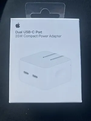 New OEM Apple 35W Dual USB Type-C Port Compact Power Adapter Sealed Box Orginal • $23.99